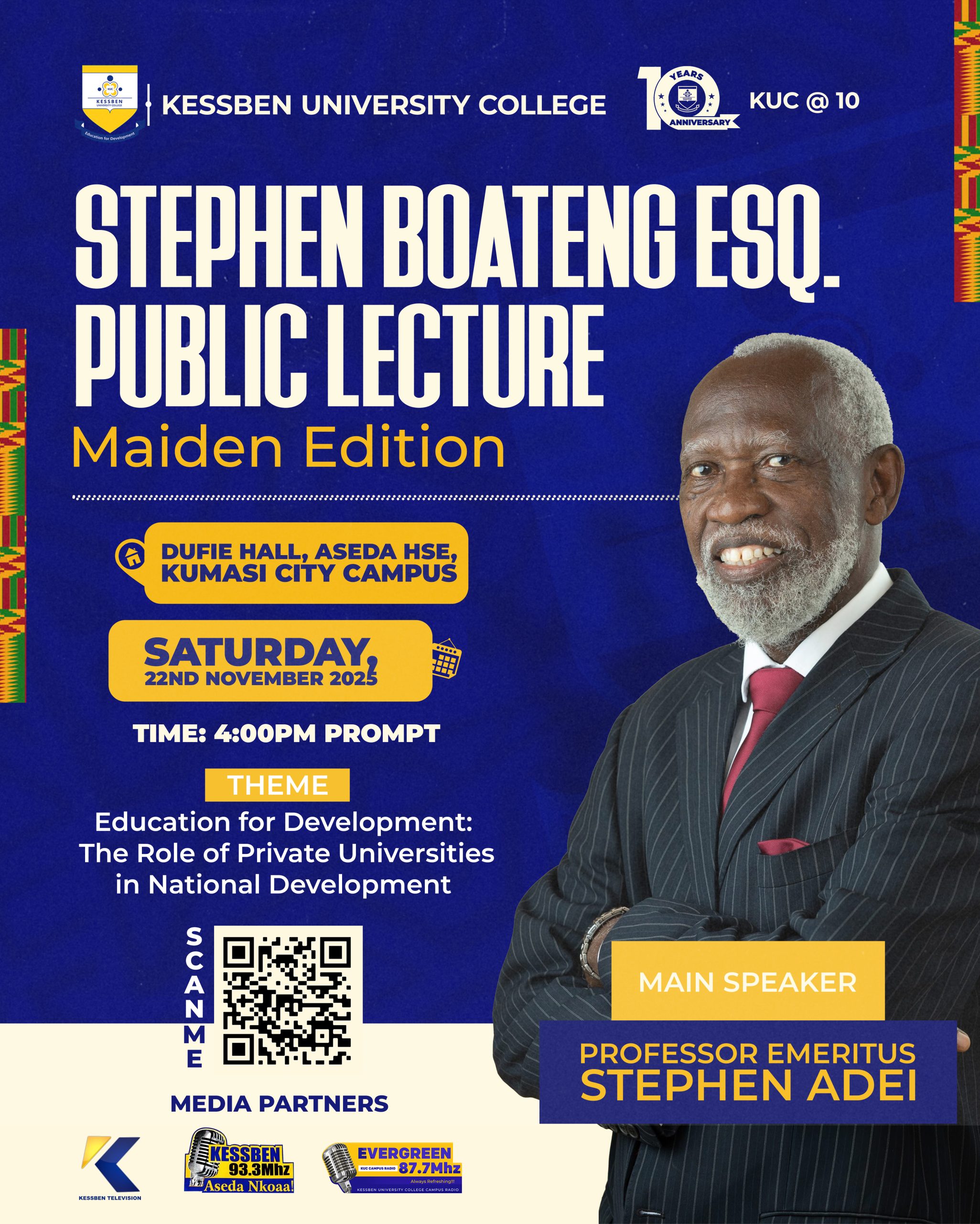 Read more about the article Stephen Boateng Esq. – Public Lecture